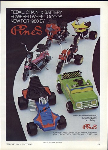 1980 paper toy - toy, pedal