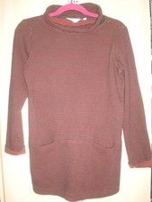 SEASALT Mawgan Porth Tunic  100% Cotton Size 12 Burgundy