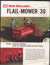 1966 New Holland "Flail-Mower 30" Brochure Leaflet