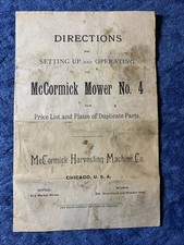 Antique McCormick Mower No. 4