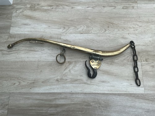 Vintage solid brass horse hame - solid,