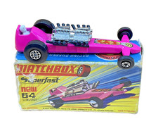 Matchbox Superfast No.64 Slingshot Dragster – Lesney 1971 Pink w/ Box