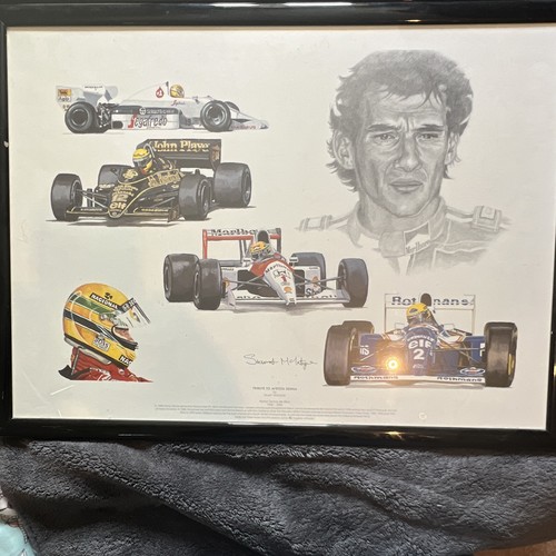 Framed tribute ayrton senna - framed,