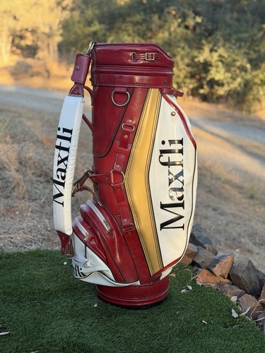 Vtg maxfli leather - leather, golf