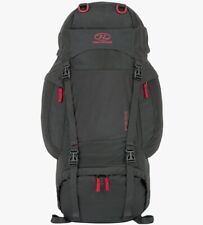 Highlander Rambler Rucksack 66L Litre Charcoal Backpack Hiking Camping RAM066-CH
