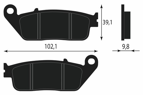 Front brake pads t2020077 - brake,