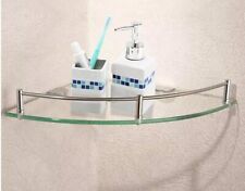 Corner Shelf Chrome Glass