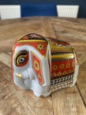 Vintage Ranfer Of Sri Lanka Porcelain Red Elephant Tea Caddy - (VGC)