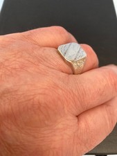 Mens Vintage Silver Ring 60s 70s Retro Signet 