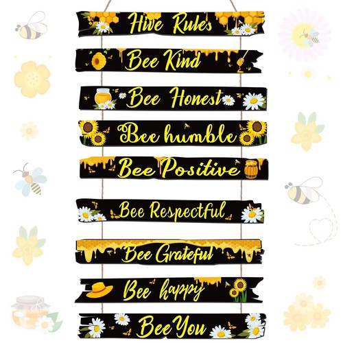 Bee hive rules sign - bee,