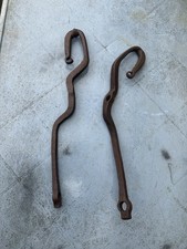 Antique Horse Carriage Driving Harness Cart Trace Hooks