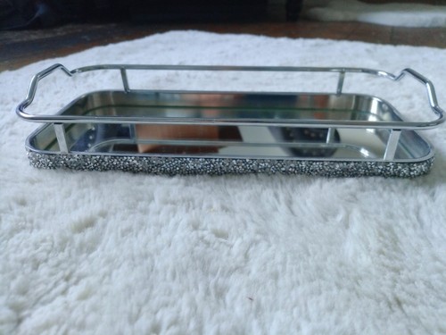 Silver metal crushed crystal - silver,