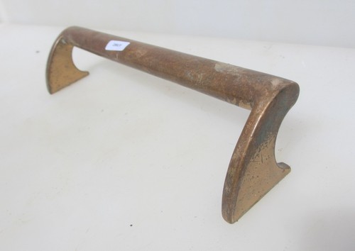 Antique brass door handle shop - brass,