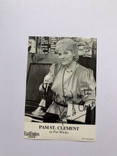 eastenders tv memorabilia Cast Card/CV Pam St Clement Pat Wicks 