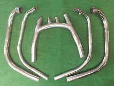 Full exhaust pipe system including collector box for Triumph T160V 1974 UK Made