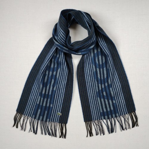 Lacoste scarf blue stripes - scarf,