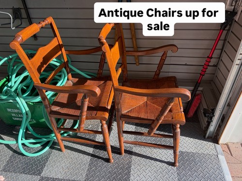 Hitchcock arm chair with rush - hitchcock,