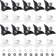 20 Sets Plastic Tie Clips Clip
