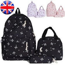 3Pcs/Set Bow Printed School