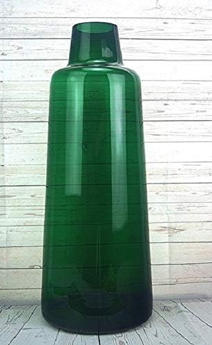 Glass round square vase