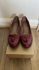 Ladies Loafer Deep Red Size