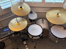 Roland TD-30 Electric Drum Kit, Jobeky Cymbals, Real Drums with Mesh Heads