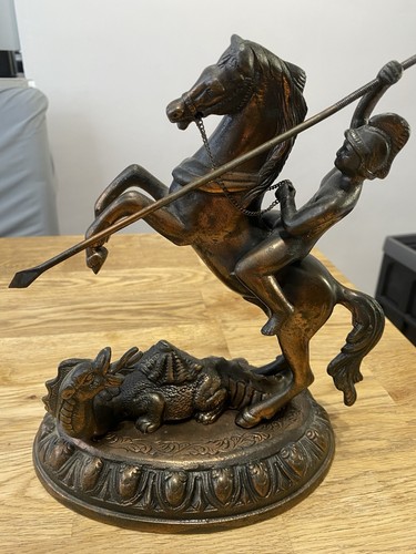 Vintage cast bronze - cast, george