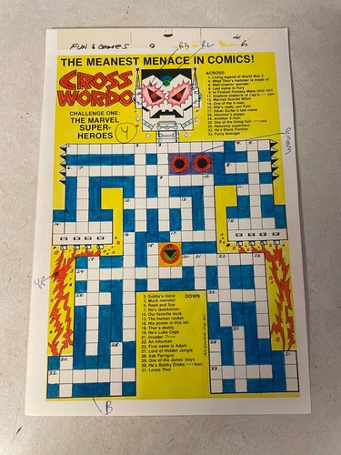 Cross wordo art original - art,