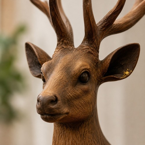 Resin deer figurines set 2 - deer,