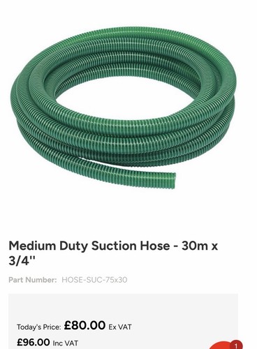 Medium duty suction hose - hose,