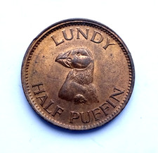 Lundy Island  Half Puffin