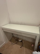 White malm ikea dressing table/desk