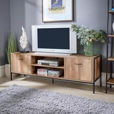 TV Unit Media Stand Storage Cabinet Modern 2 Door Cupboard Shelf Storage