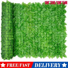 6M/10M artificial hedge fake ivy garden fence privacy shielding roll wall panel