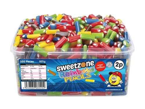 Halal sweets rainbow pencils - halal,