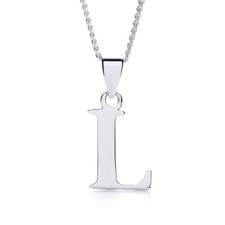 Initial Pendant Necklace 925