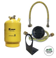 Single Gaslow 6kg Cylinder / Gas Bottle Kit with in Locker Black Filler