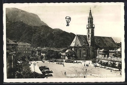 Postcard bolzano piazza - postcard,