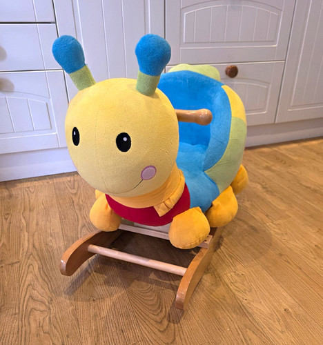 Plush caterpillar wooden - plush,