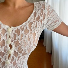 women's vintage lace dress
