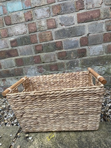 Wicker basket rectangular - wicker, with