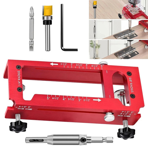 Door hinge jig for router - hinge,