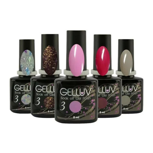 Gelluv soak off nail gel - off,