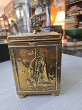 Brass Embossed On Wood Tea