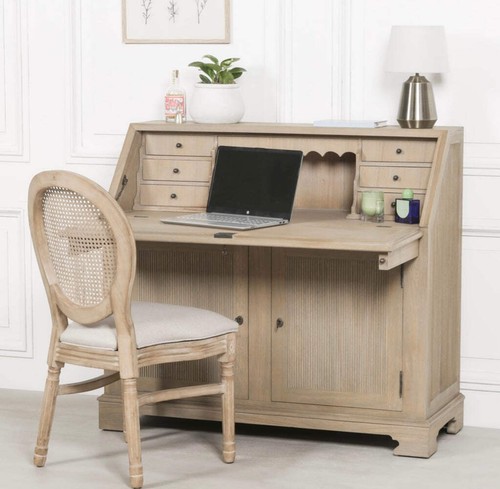 Rustic wooden bureau desk