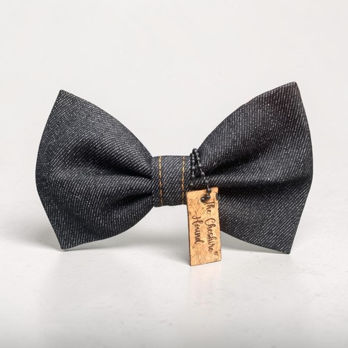 Black denim handmade dog - denim,