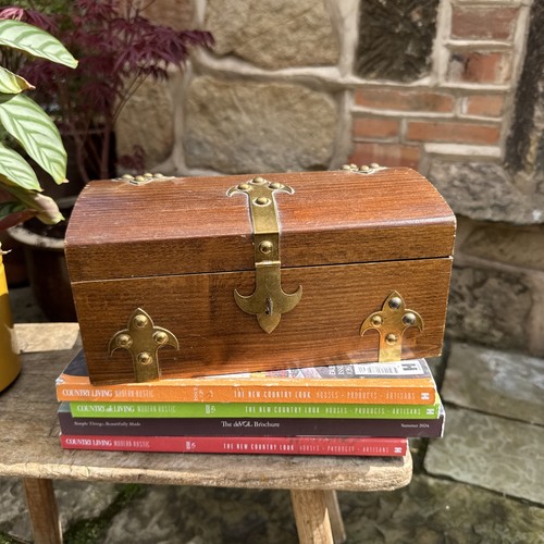 Wooden box chest storage - box, bin