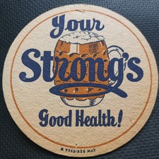 Strongs Beer Mat Uk Cat No 04