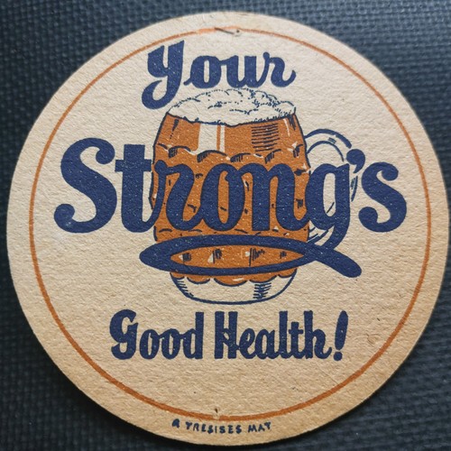 Strongs beer mat - beer, 04