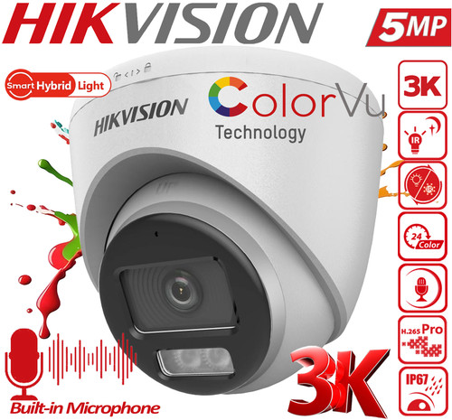 Hikvision 5mp cctv colorvu - cctv,